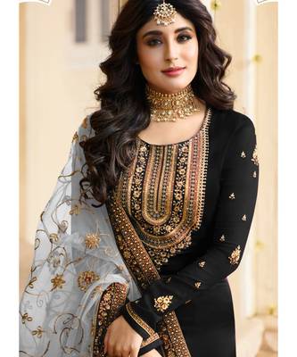 Black Georgette Party Wear Salwar Kameez 2