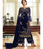 Royal Blue Georgette Party Wear Salwar Kameez