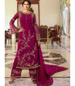 Rani Pink Georgette Party Wear Salwar Kameez