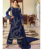 Blue Georgette Party Wear Salwar Kameez