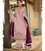 Pink Georgette Party Wear Salwar Kameez