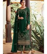 Green Georgette Party Wear Salwar Kameez