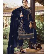 Royal Blue Georgette Party Wear Salwar Kameez