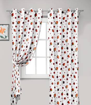 White Polyester Digital Printed Curtains 3