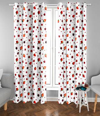 White Polyester Digital Printed Curtains 4