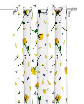 White Polyester Digital Printed Curtains 1