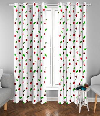 White Polyester Digital Printed Curtains 4
