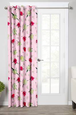 Pink Polyester Digital Printed Curtains 2