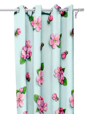 Green Polyester Digital Printed Curtains 1