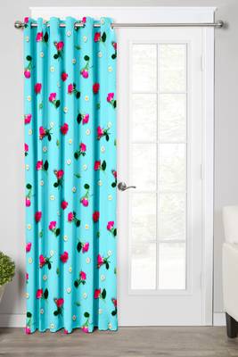 Blue Polyester Digital Printed Curtains 2