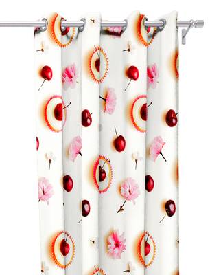 White Polyester Digital Printed Curtains 1