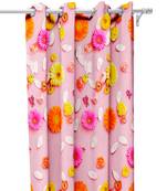 Pink Polyester Digital Printed Curtains