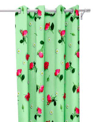 Green Polyester Digital Printed Curtains 1