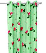 Green Polyester Digital Printed Curtains