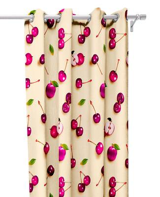Yellow Polyester Digital Printed Curtains 1