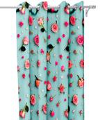 Green Polyester Digital Printed Curtains