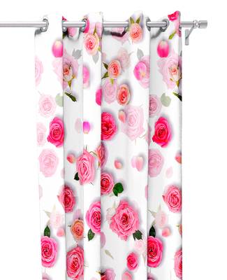 White Polyester Digital Printed Curtains 1