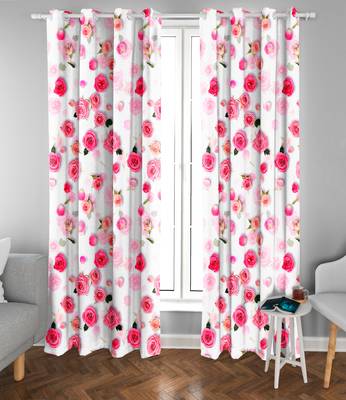White Polyester Digital Printed Curtains 4
