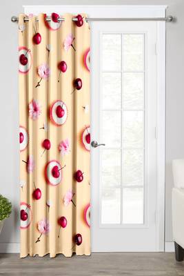 Yellow Polyester Digital Printed Curtains 2