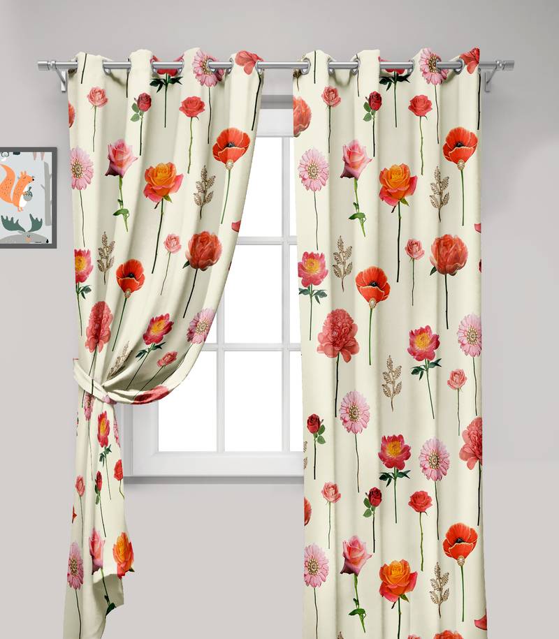 Multi Polyester Digital Printed Curtains