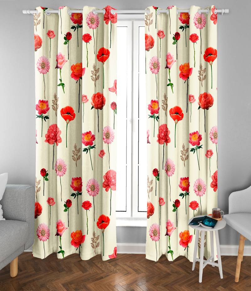 Multi Polyester Digital Printed Curtains