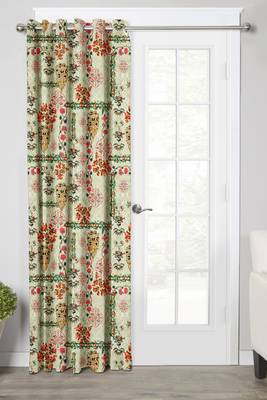 Pista GreenPolyester Digital Printed Curtains 1