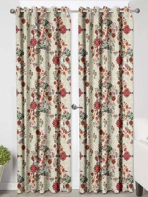 Oyster ColorPolyester Digital Printed Curtains 3
