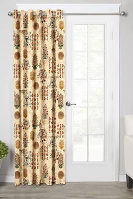 Light BrownPolyester Digital Printed Curtains 1