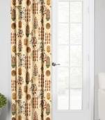 Light BrownPolyester Digital Printed Curtains