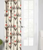 IvoryPolyester Digital Printed Curtains