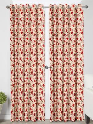 Sepia ColorPolyester Digital Printed Curtains 3