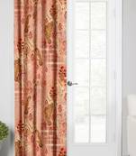 Coral PinkPolyester Digital Printed Curtains