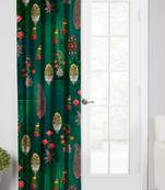 Dark GreenPolyester Digital Printed Curtains