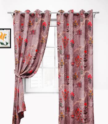 GrapePolyester Digital Printed Curtains 2