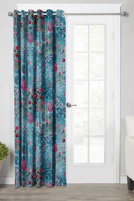 Rama BluePolyester Digital Printed Curtains 1