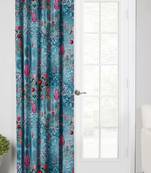 Rama BluePolyester Digital Printed Curtains