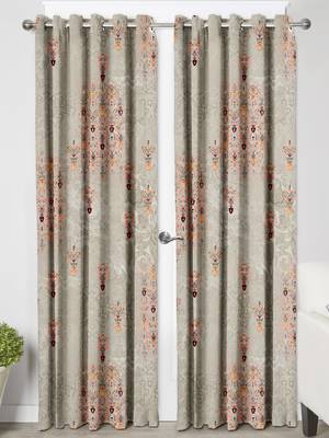 Thunder GreyPolyester Digital Printed Curtains 3