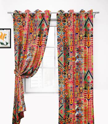 Multi ColorPolyester Digital Printed Curtains 2