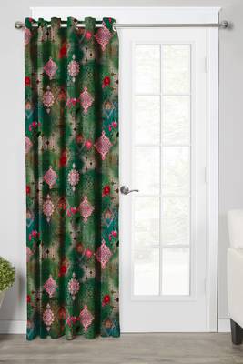 GreenPolyester Digital Printed Curtains 1