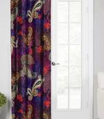 PurplePolyester Digital Printed Curtains