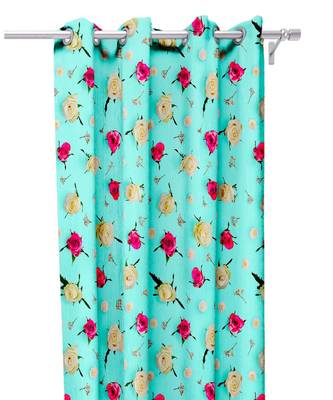 Green Polyester Digital Printed Curtains 1