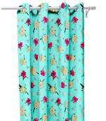 Green Polyester Digital Printed Curtains