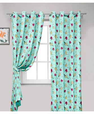 Green Polyester Digital Printed Curtains 3