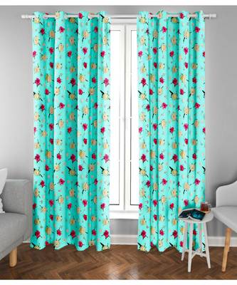 Green Polyester Digital Printed Curtains 4