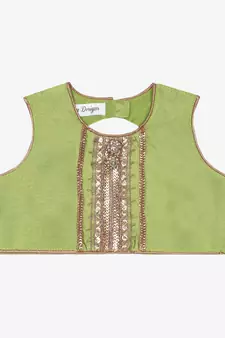 Saka Designs Neon Green And Magenta Lehenga Choli With Sequenced Work