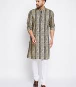 Multicolor plain pure viscose men-kurtas