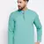 Blue plain cotton men-kurtas
