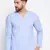 Blue plain cotton men-kurtas