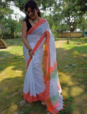 Awesome KHADI COTTON HANDLOOM MASHAL BUTA 1