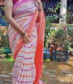 Beautiful Khadi Cotton Handloom Strip Aam Kolka